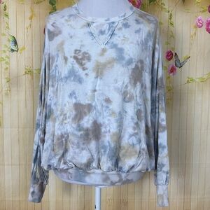 YOUNG FABULOUS & BROKE Tie Dye Sweat Shirt Size M